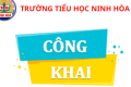 QĐ SỐ: 35/QĐ-THNH Công khai số liệu cấp bổ sung ngân sách nhà nước năm 2026 của Trường tiểu học Ninh Hòa