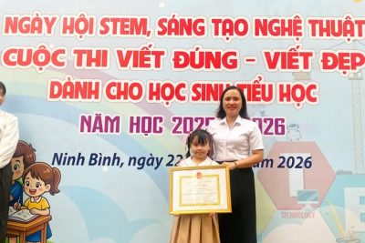 Kết quả học sinh trường tiểu học Ninh Hòa dự thi Viết đúng- Viết đẹp tỉnh Ninh Bình