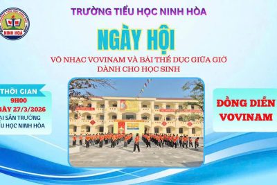 Ngày hội võ nhạc VOVINAM tại trường tiểu học Ninh Hòa